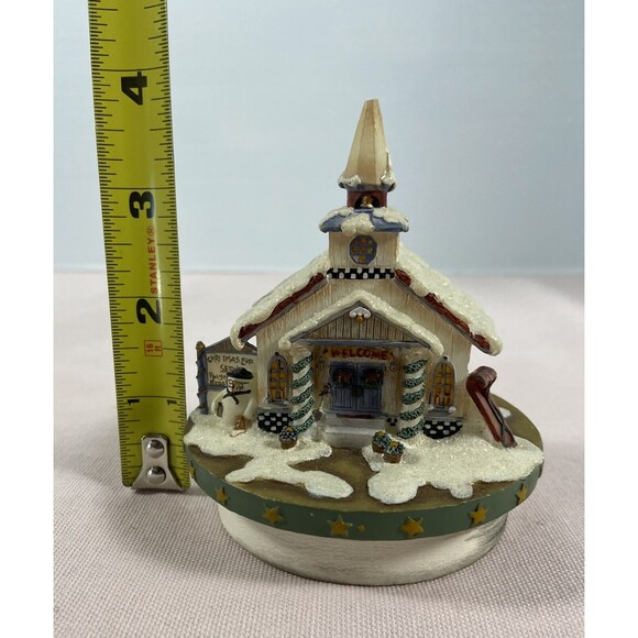OUR AMERICAN - WINTER CHURCH CANDLE TOPPER - Picture 2 of 6